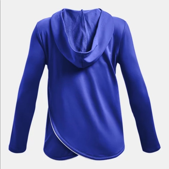 Girls' UA Cold Weather Hoodie top long sleeve thumb hole running shirt exercise - Picture 2 of 6